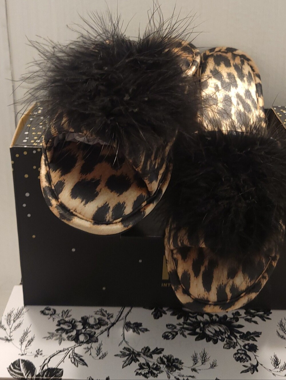 Fashion Box Slipper - Cheetah Print